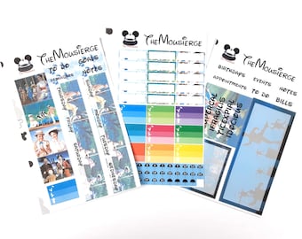 Mary Poppins Monthly Planner Stickers | Erin Condren | For LifePlanners Organizers Journals Calendars | Permanent and Removable