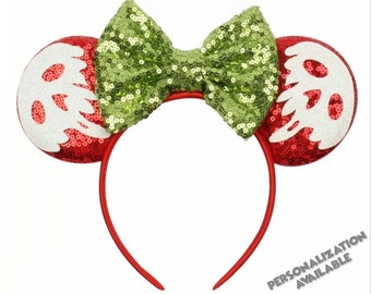 Sequin Poison Apple Evil Queen Snow White Minnie Ears | Ready to Ship!