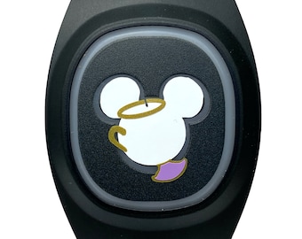 Chip Decal for MagicBand 2 or MagicBand+ | Beauty & the Beast Vinyl Sticker for Magic Band Puck Mickey | Decoration for Disney World
