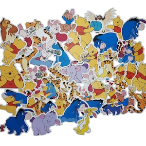 Winnie Puuh Aufkleber | Vinyl Aufkleber für Laptop, Scrapbook, Telefon, Gepäck, Journal, Party Dekoration | Verschiedene Sticker