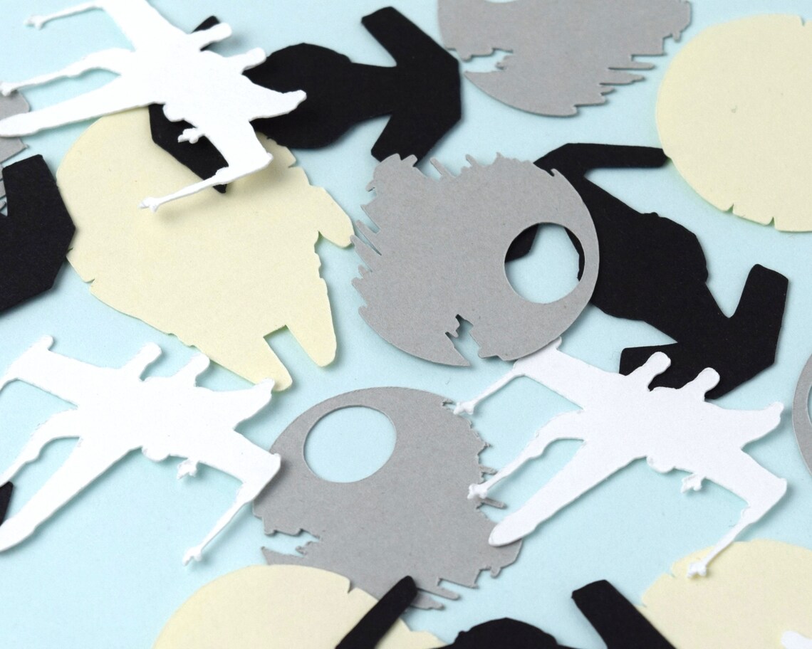 Star Wars Confetti Star Wars Party Confetti Star Wars Etsy