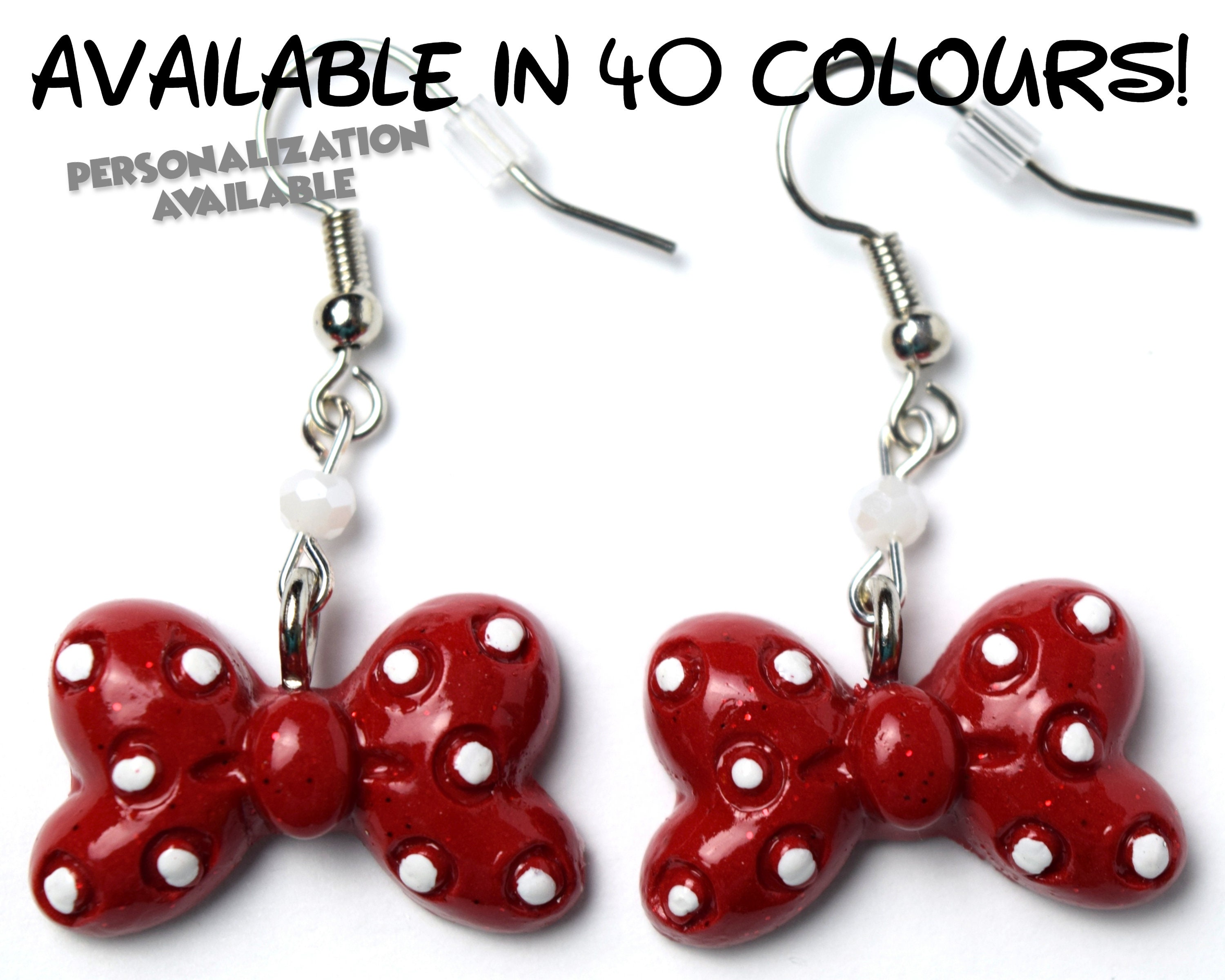 Minnie mouse bow earrings discount