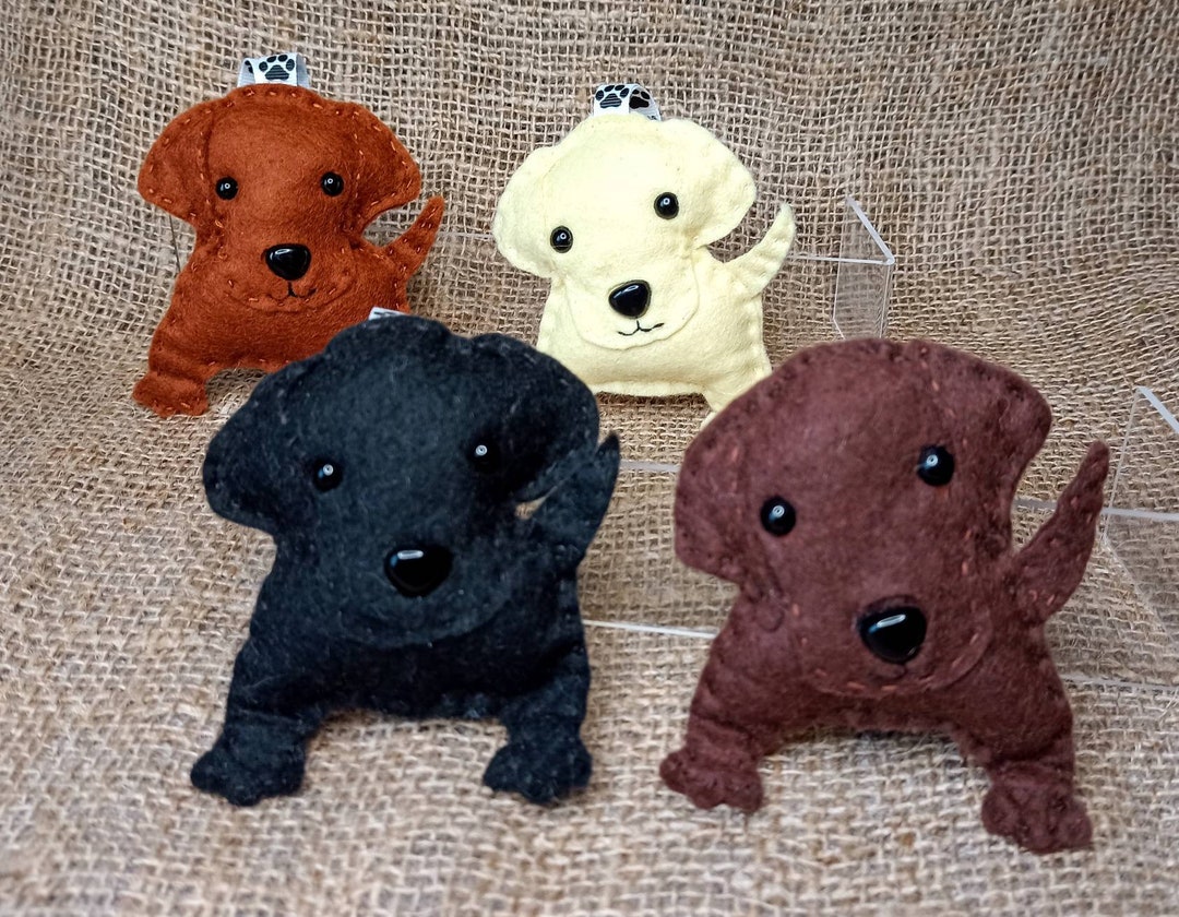 Labrador, Decorations, Hanging Decoration, Handmade, Felt, Fox Red