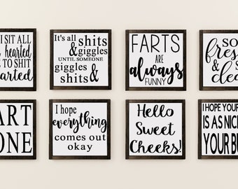 bathroom signs etsy