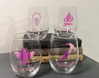 clever wine glasses stemless wine glasses gift ideas friend gifts love glass set funny wine glasses etsy clever wine glasses stemless wine glasses gift ideas friend gifts love glass set funny wine glasses etsy
