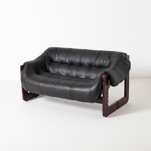 Percival Lafer modernist Brazilian MP-97 sofa / loveseat / settee Brazil 1970s