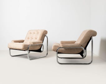 Set of 2 iconic Borkum lounge chairs by Johan Bertil Häggström for IKEA, 1970s