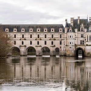 Castle, Chateau de Chenonceau, Printable Wall Art, Loire Valley, Chateau Wall Art, France Print, Medieval, Europe, Travel, French Country