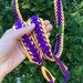 Customized Choose Your Colors Open Satin Double Ribbon Graduation Lei with Kraft Tag of Graduate's Name - Handmade to Order 