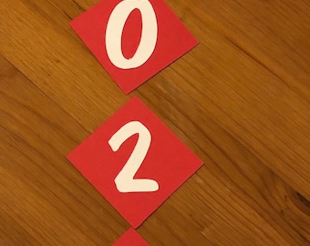 Add On: Adding Year to Customized Lei (Includes White Numbers ONLY)