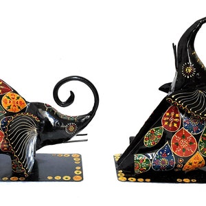 Metal Rajasthan Handicraft Elephant Jumbo Statue set of 2