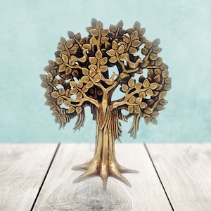 Mohanjodero Elegant Brass Tree of Life/ Tree of Wisdom table top decor for interior design