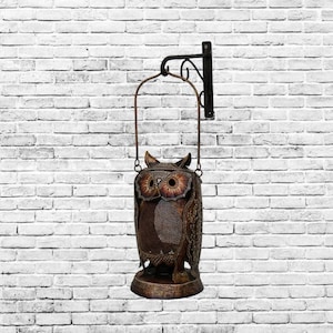MohanJodero Elegant Iron/Metal Rajasthan Handicraft Owl Shaped Tea Light Holder