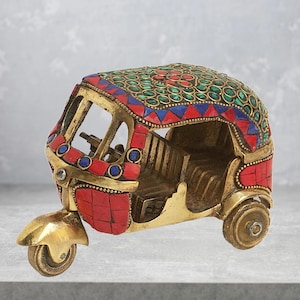 Elegant Brass Handicraft Auto Rickshaw/Tuk Tuk/Souvenir