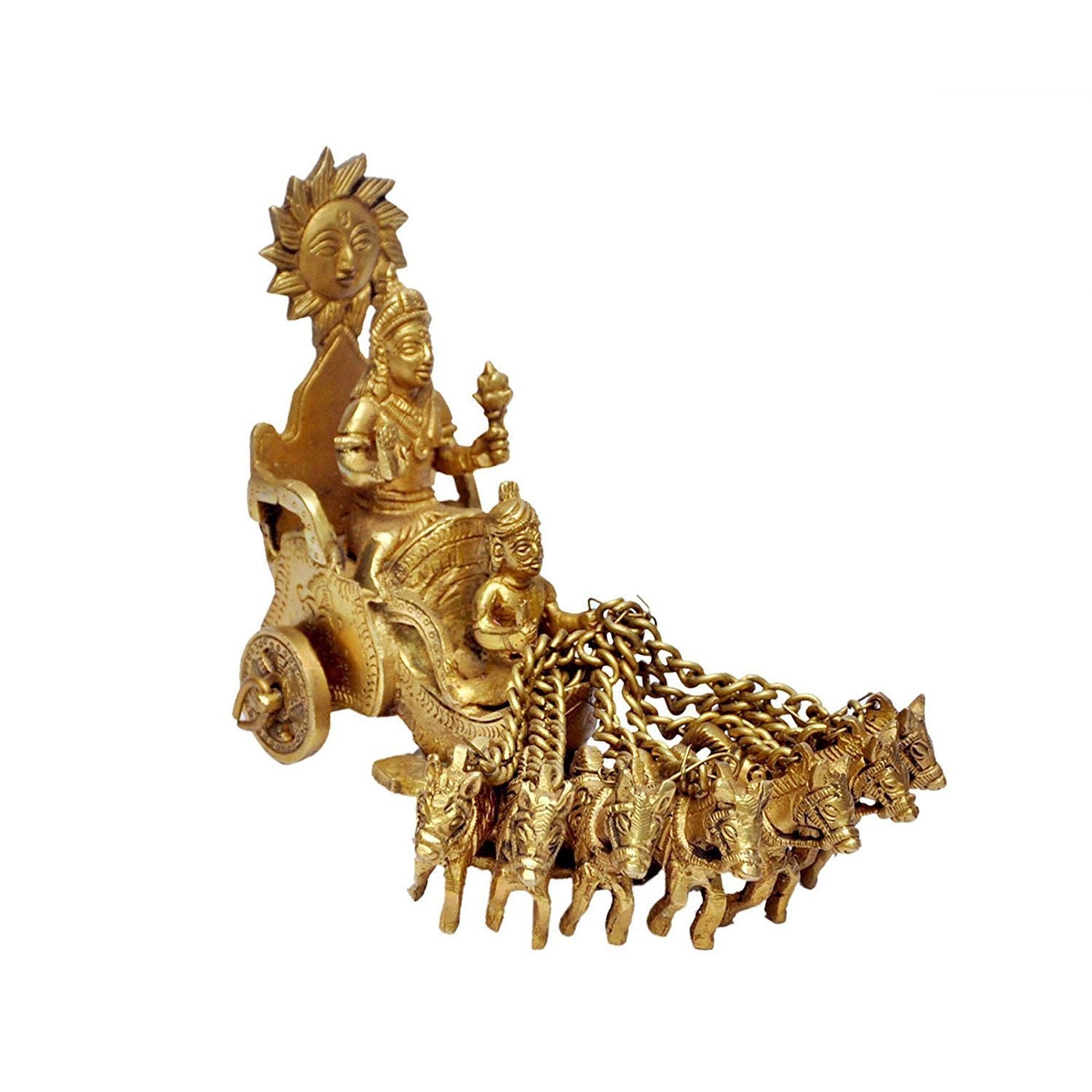 Surya Rath Graphics Brass Lord Sun Chariot / Lord Surya Rath - Etsy