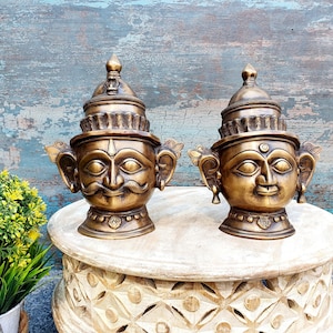 Brass Shiva Parvati Murti Idol Statue Sculpture