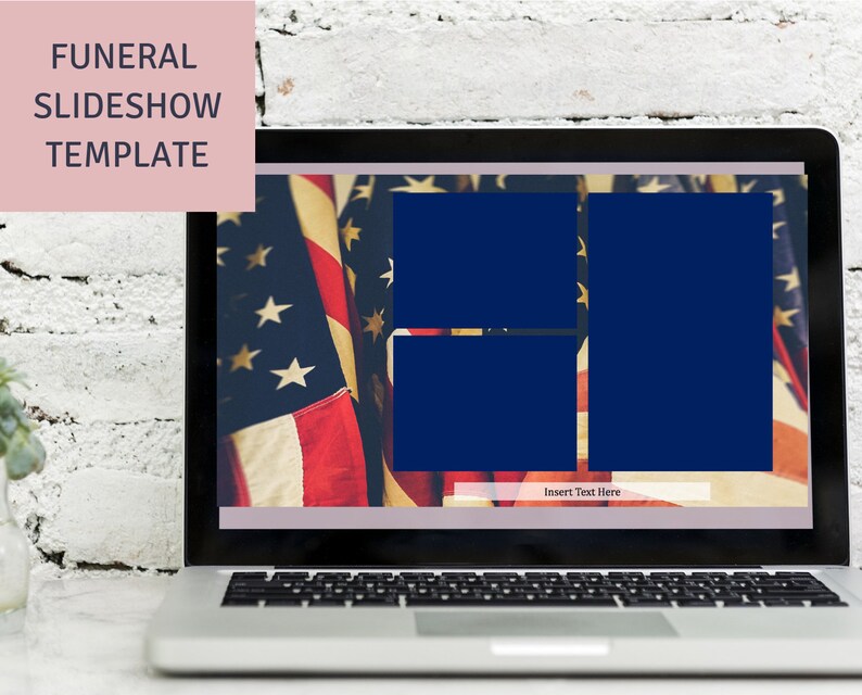 Funeral Slide Show American Flag Template Veteran Template Memorial