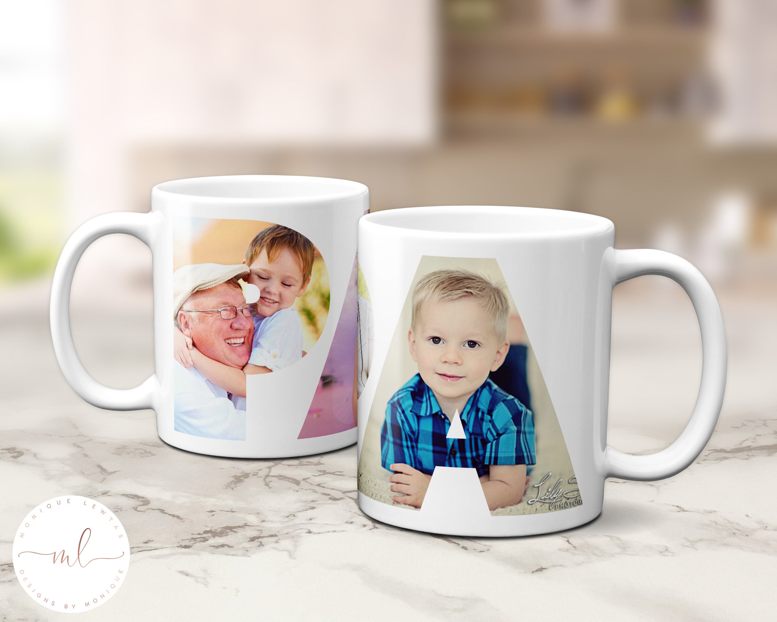 Papa photo on sale mug