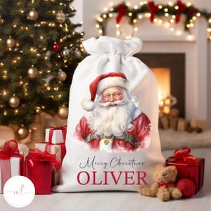 Personalised Santa Sack, Santa Sack, Christmas Bag, Christmas Keepsake, Drawstring Bag, Christmas Decor, Christmas Gift, Christmas Sack