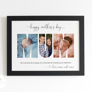 Personalised Custom Mum Photo Collage Print, Mother&#39;s Day Gift, Mum Collage, Mother&#39;s Day Print, Gift For Mum, First Mother&#39;s Day, Mum Gift