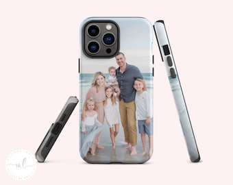 Custom Personalised Photo Tough Case for Apple iPhone 11 12 13 14 15 16 Pro Max Plus, Personalised Photo Gift, Mobile Case, Glossy or Matte