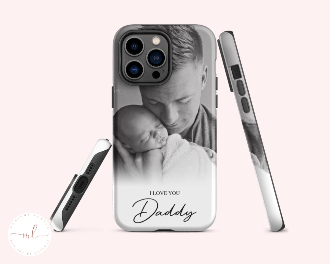 Personalised Father's Day Dad Photo Tough Case for Apple iPhone 11 12 ...