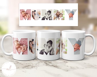 Personalised Mummy Photo Collage Mug, Mummy Mug, Mother's Day Mug Gift, Mum Mug, Gift For Mummy, Mummy Coffee Mug, Mummy Photo Mug, Mum Gift