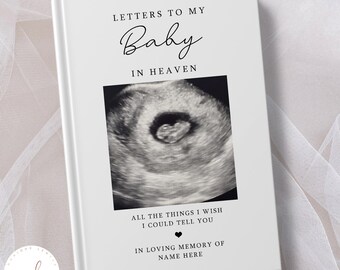 Letters To My Baby In Heaven Notebook, Child Loss Gift, Grief Journal, Baby Memorial Gift, Baby Remembrance Gift, Parents Grieving Gift