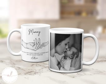 Personalised Mummy Holding Hands With Photo Mug, Mummy's Team Mug, Mummy Mug, Mother's Day Gift, Mummy Coffee Mug, Mum Mug, Gift For Her
