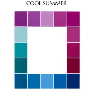 Cool Summer-Digital Colour Palette-50pages.