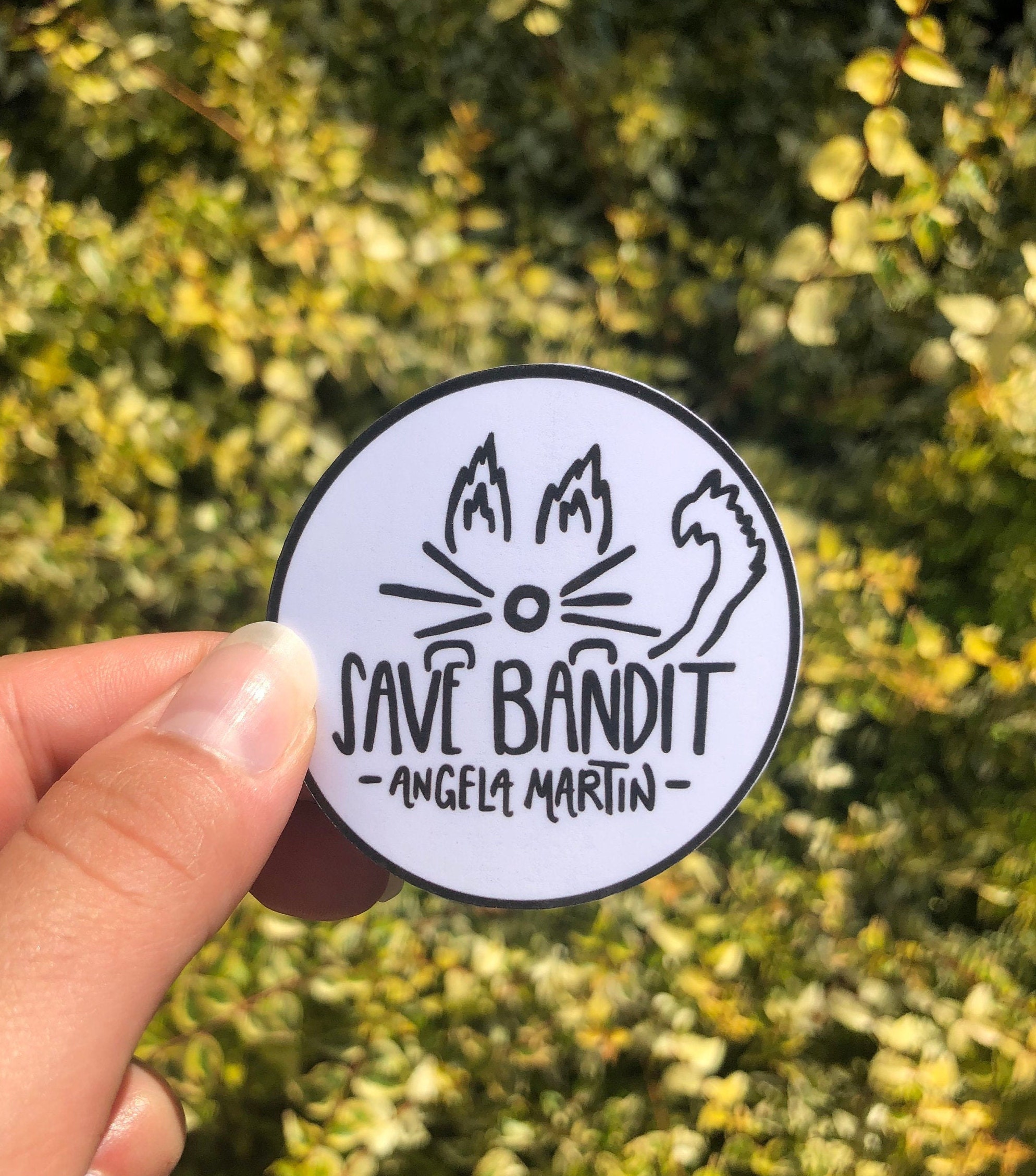 Save Bandit Sticker Vinyl Sticker-The Office Angela Martin | Etsy
