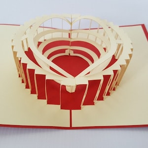 colosseum Pop Up Kirigiami 3D-kaarten Handgemaakte uniqe verjaardag, bruiloft, babyshower, verjaardag, vaderdag, moederdag, seizoensgebonden