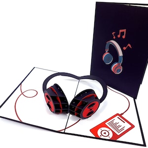 Casque Pop Up Kirigiami Cartes 3D Fait main Unique Anniversaire, mariage, baby shower, anniversaire, fête des pères, fête des mères, saisonnier