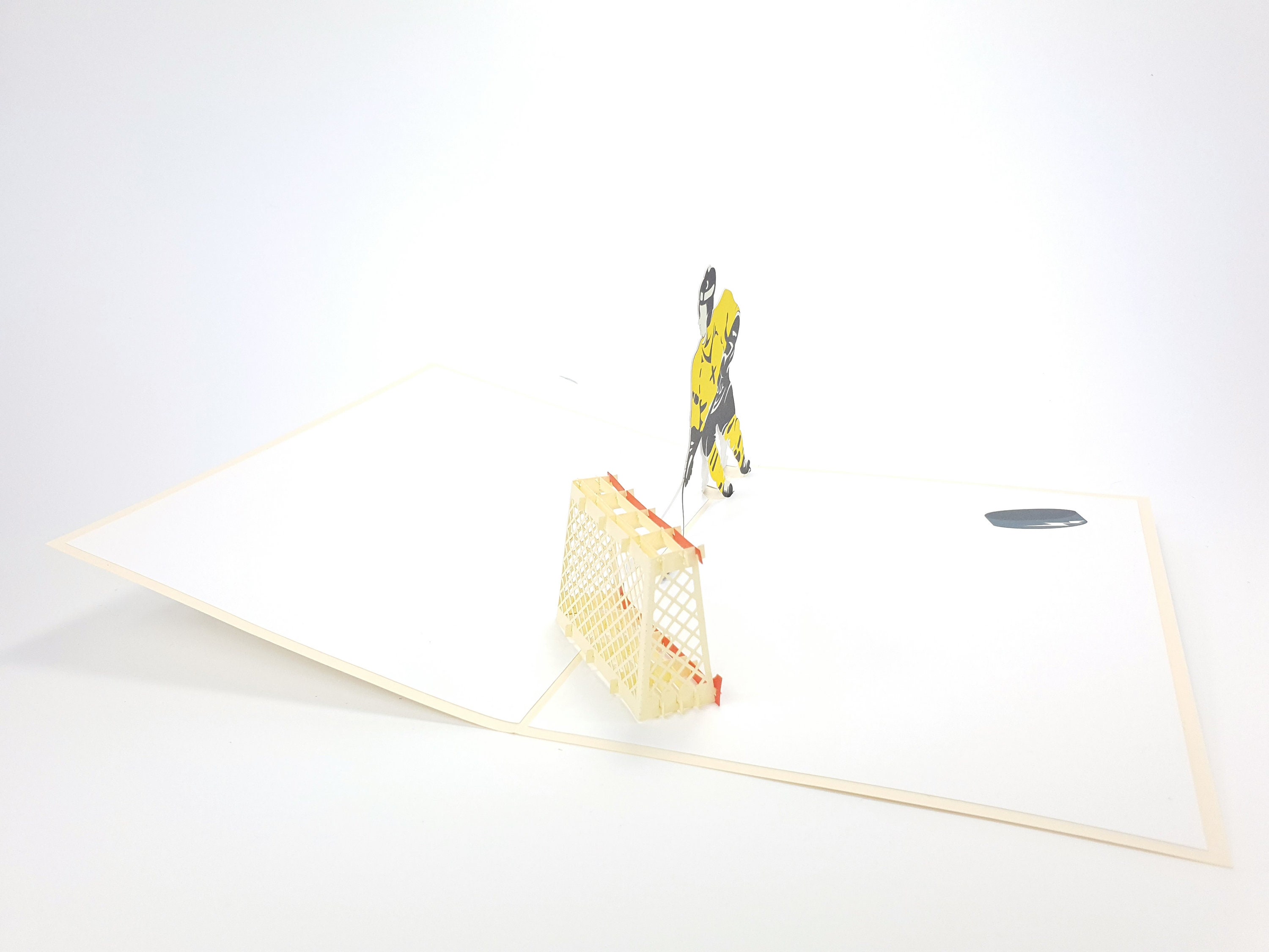 Hockey Pop up Kirigiami 3D Cards Handmade Uniqe Birthday Etsy Canada