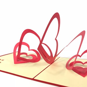 Hou van spiraal kaart Pop Up Kirigiami 3D kaarten handgemaakte uniqe verjaardag, bruiloft, Baby shower, verjaardag, Vaderdag