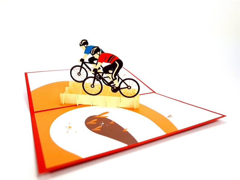 seasonal Wedding mother/'s day Cycling Team Pop Up Kirigiami 3D Cards Handmade uniqe Birthday Baby shower anniversary father/'s day