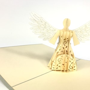 Angel Pop Up Kirigiami Cartes 3D Fait main uniqe Anniversaire, Mariage, Douche de bébé, anniversaire, fête des pères, fête des mères, saisonnier