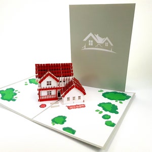 Huis opwarming verkoop pop-up Kirigiami 3D-kaarten handgemaakte unieke verjaardag, bruiloft, baby shower, verjaardag, Vaderdag, mother's Day