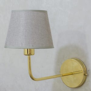 Handcrafted Brass Wall Sconce, Wall Light With Tissue Cover, Living Room Wall Light, Indoor Wall Lamp