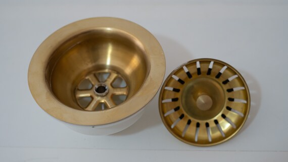 Brass Kitchen Sink Strainer Basket and Stopper Brass Kitchen Sink