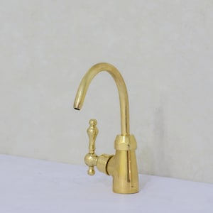 真鍮製キッチンウォーターディスペンサー、冷水蛇口、浄水器付き蛇口、小型シンク用蛇口