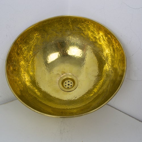 Vanity Bowl Sink Bronze Handcrafted Drop in Sink Etsy