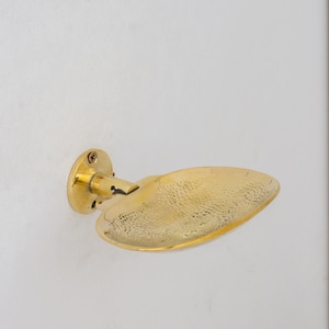 Solid Brass Wall Soap Holder, Handcrafted Soap Dish