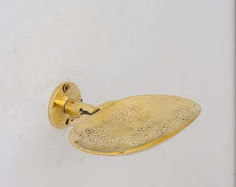 Solid Brass Wall Soap Holder, Handcrafted Soap Dish