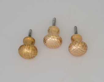 4-Pack Solid Brass Round Knobs, Drawer Knobs, Cabinet Knob, Wardrobe Handles, Cupboard Knobs