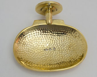 Solid Brass Wall Soap Holder, Handcrafted Soap Dish