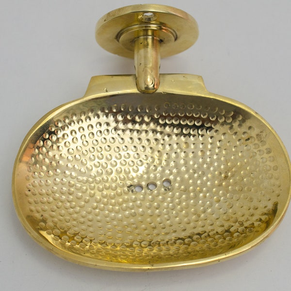 Solid Brass Wall Soap Holder, Handcrafted Soap Dish