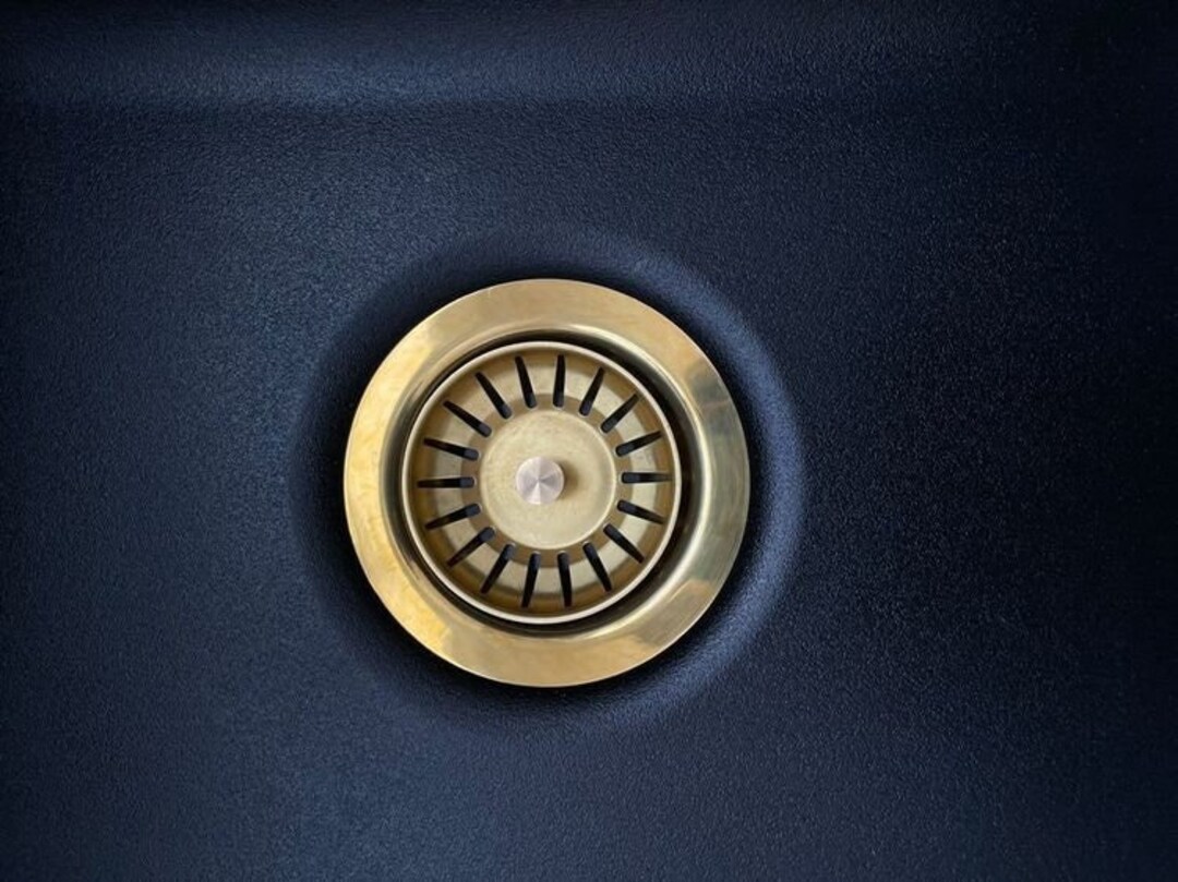 Unlacquered Brass Kitchen Sink Strainer Sink Waste Strainer Etsy