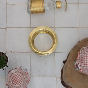 Garbage Disposal, Unlacquered Brass, Flange Kitchen Sink flange kit 3 1/2 standard sink Drain hole