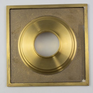 Solid Brass Floor Drain, Unlacquered Square Shower Drain image 7